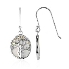 Mother of Pearl Silver Earrings