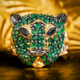 Black Spinel Silver Ring (Gems en Vogue)