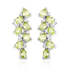 Peridot Silver Earrings