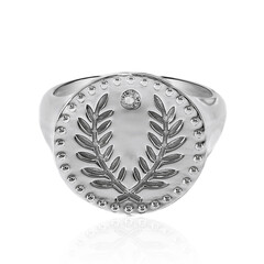 White Topaz Silver Ring