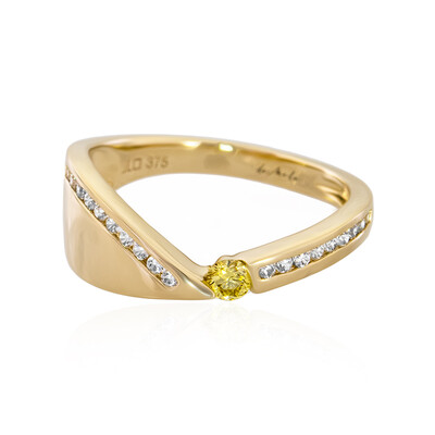 9K SI2 Yellow Diamond Gold Ring (de Melo)