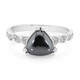 Black Hematite Silver Ring