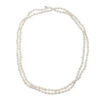 Freshwater pearl Silver Necklace (TPC)