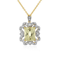 Canary Kunzite Silver Necklace