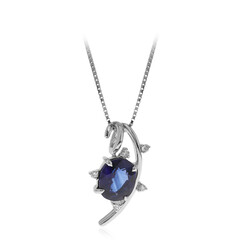 18K Ceylon Sapphire Gold Necklace (CIRARI)