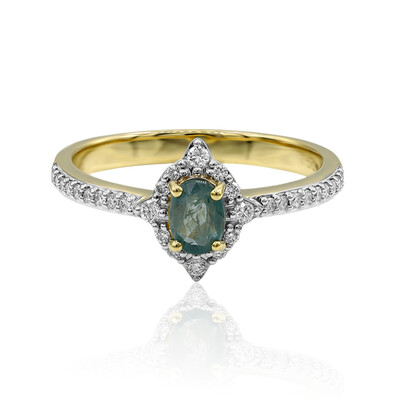 18K Grandidierite Gold Ring (AMAYANI)