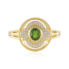 Russian Diopside Silver Ring