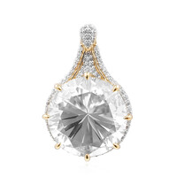 9K Danburite Gold Pendant