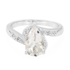 Morganite Silver Ring