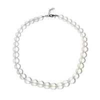 White Quartz Silver Necklace