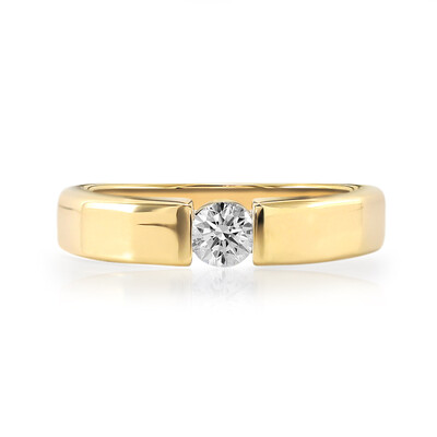 18K IF (D) Diamond Gold Ring (Annette)