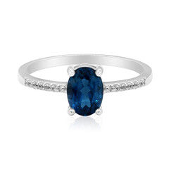 London Blue Topaz Silver Ring