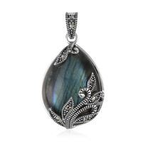 Labradorite Silver Pendant
