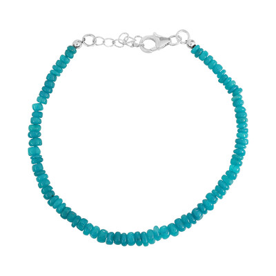 Green Ethopian Opal Silver Bracelet