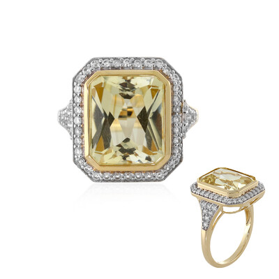 9K Canary Kunzite Gold Ring