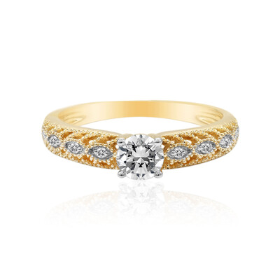 14K SI1 (G) Diamond Gold Ring (Annette)