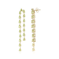 Peridot Silver Earrings