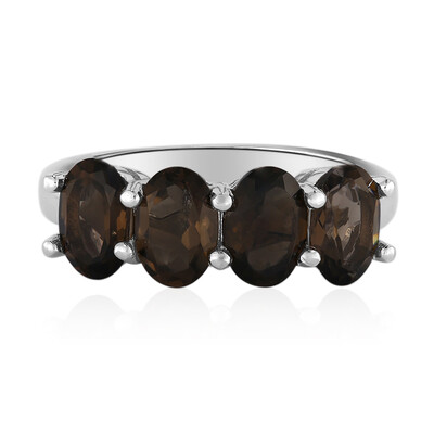 Smoky Quartz Silver Ring