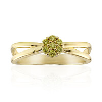 9K VS1 Yellow Diamond Gold Ring