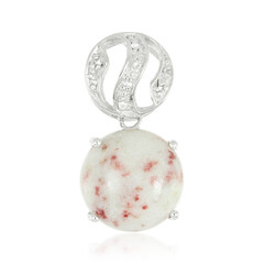 Cinnabar Silver Pendant
