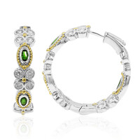 Russian Diopside Silver Earrings (Dallas Prince Designs)