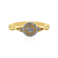 I2 (I) Diamond Silver Ring