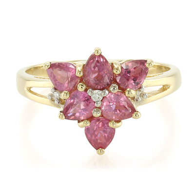 18K Unheated Padparadscha Sapphire Gold Ring (AMAYANI)