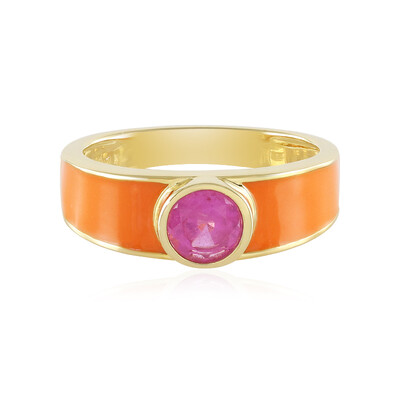 Madagascar Pink Sapphire Silver Ring