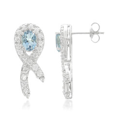 Santa Maria Aquamarine Silver Earrings