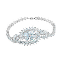 Sky Blue Topaz Silver Bracelet