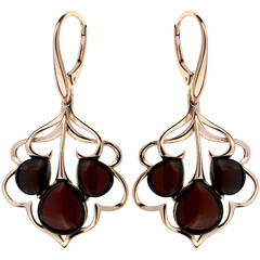 Baltic Amber Silver Earrings