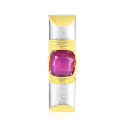 Ruby Silver Pendant (MONOSONO COLLECTION)