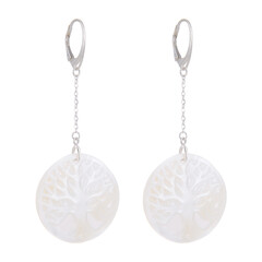 Mother of Pearl Silver Earrings