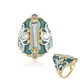 Sky Blue Topaz Silver Ring (Adela Silber)