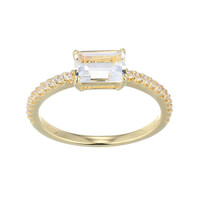 White Topaz Silver Ring