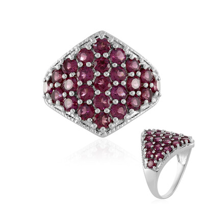 Rhodolite Silver Ring