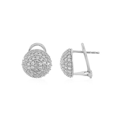 Zircon Silver Earrings