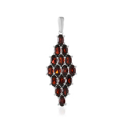 Mozambique Garnet Silver Pendant