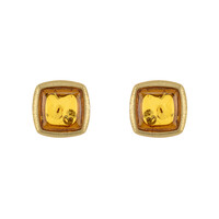 Cognac Baltic Amber Silver Earrings