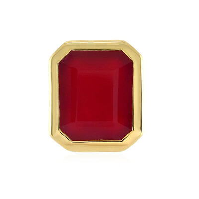 Raspberry Chalcedony Silver Pendant (MONOSONO COLLECTION)