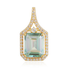 Mountain Lake Quartz Silver Pendant