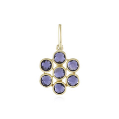 9K Iolite Gold Pendant