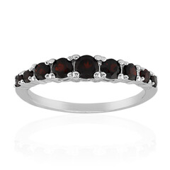 Garnet Silver Ring