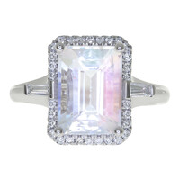 14K Rainbow Moonstone Gold Ring (CIRARI)
