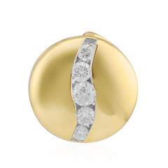9K SI1 (G) Diamond Gold Pendant