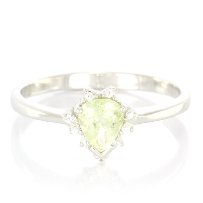 Cuprian Tourmaline Silver Ring