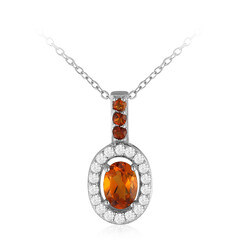 Madeira Citrine Silver Necklace