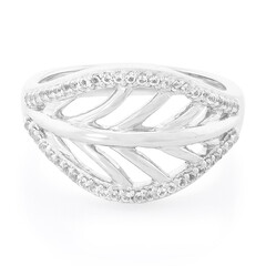 White Topaz Silver Ring