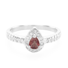 Sunset Sapphire Silver Ring