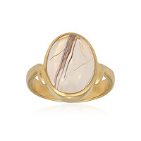Rutile Quartz Silver Ring (Bali Barong)